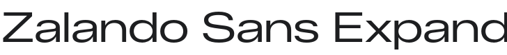 Zalando Sans Expanded Font Preview