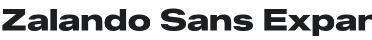 Zalando Sans Expanded Black Font Preview