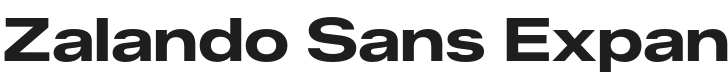 Zalando Sans Expanded Bold Font Preview