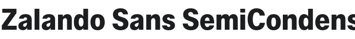 Zalando Sans SemiCondensed Bold Font Preview