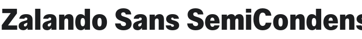 Zalando Sans SemiCondensed ExtraBold Font Preview