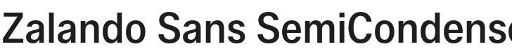 Zalando Sans SemiCondensed Medium Font Preview