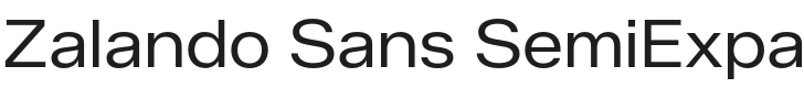 Zalando Sans SemiExpanded Font Preview