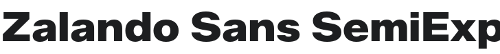 Zalando Sans SemiExpanded Black Font Preview