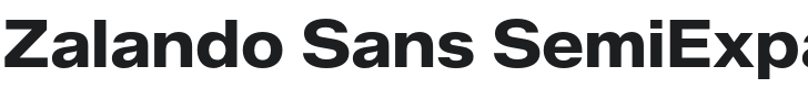 Zalando Sans SemiExpanded Bold Font Preview