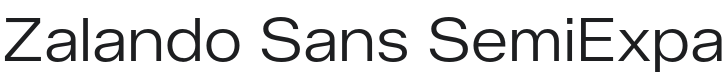 Zalando Sans SemiExpanded Light Font Preview