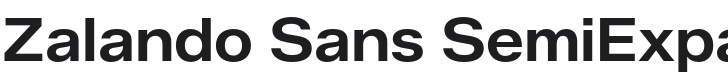 Zalando Sans SemiExpanded SemiBold Font Preview