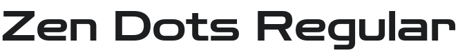 Zen Dots Font Preview
