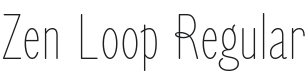 Zen Loop Font Preview