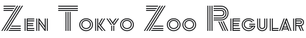 Zen Tokyo Zoo Font Preview