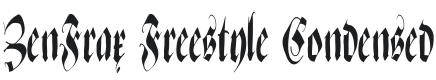 ZenFrax Freestyle Condensed Font Preview