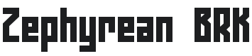 Zephyrean Font Preview
