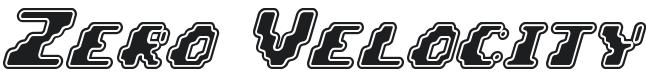 Zero Velocity Font Preview