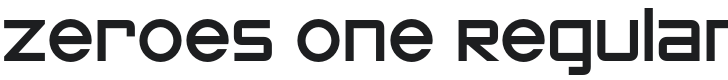 Zeroes Font Preview