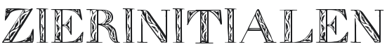 Zierinitialen Font Preview