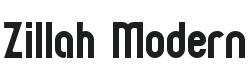 Zillah Modern Font Preview
