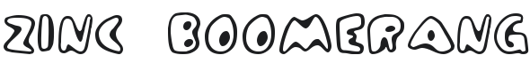 Zinc Boomerang Font Preview