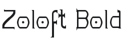 Zoloft Bold Font Preview