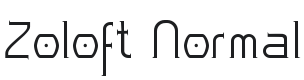 Zoloft Font Preview
