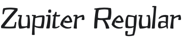 Zupiter Font Preview