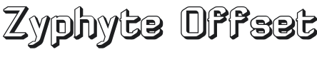 Zyphyte Offset Font Preview