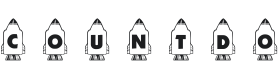 101! Countdown ta Blast Off! Font Thumbnail
