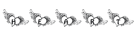 101! If My Heart Had Wingz Font Thumbnail