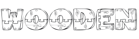 101! Wooden 'Bet Font Thumbnail