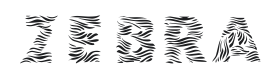 101! Zebra Print Font Thumbnail