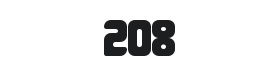 208 Font Thumbnail