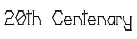 20th Centenary Faux Font Thumbnail