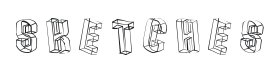 3D Sketches Font Thumbnail