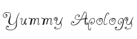 A Yummy Apology Font Thumbnail