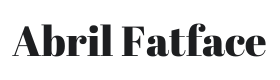 Abril Fatface Font Thumbnail