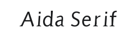 Aida Serif Font Thumbnail