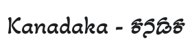 Akaya Kanadaka Font Thumbnail