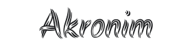 Akronim Font Thumbnail