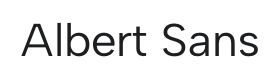 Albert Sans Font Thumbnail