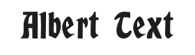 Albert Text Font Thumbnail