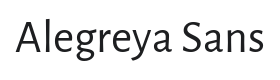 Alegreya Sans Font Thumbnail