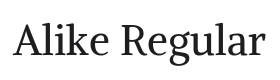 Alike Font Thumbnail