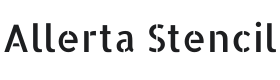 Allerta Stencil Font Thumbnail
