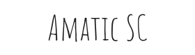 Amatic SC Font Thumbnail