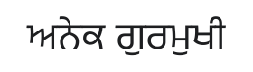 Anek Gurmukhi Font Thumbnail