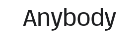 Anybody Font Thumbnail