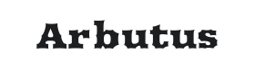 Arbutus Font Thumbnail