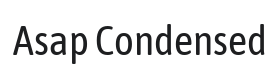 Asap Condensed Font Thumbnail