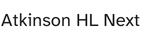 Atkinson Hyperlegible Next Font Thumbnail