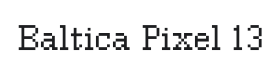 Baltica Pixel 13 Font Thumbnail