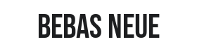 Bebas Neue Font Thumbnail